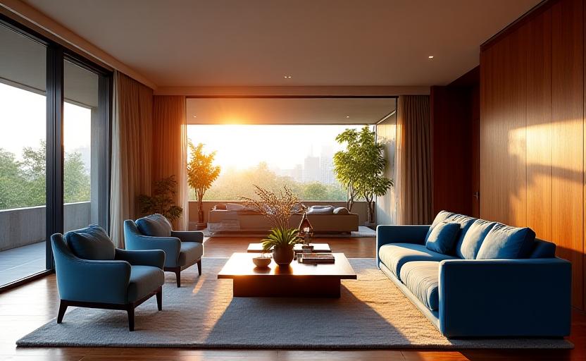 Interior Ruang Tamu Mewah di Pantai Indah Kapuk